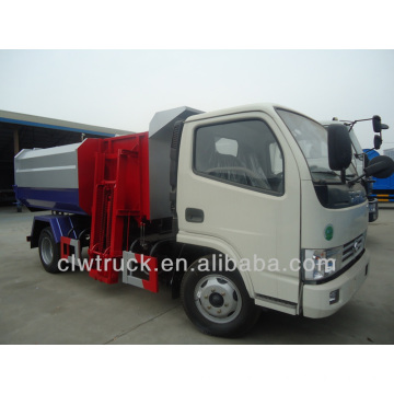 5000L Dongfeng small bin lifter garbage truck